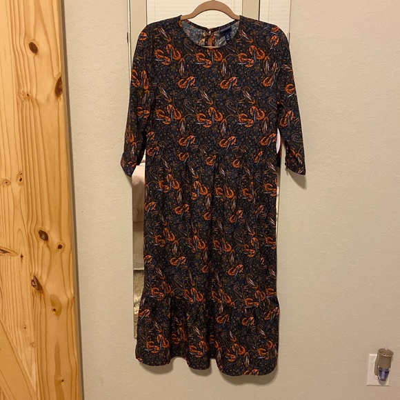 NWT SCOOP long sleeve tiered maxi dress - Picture 1 of 4
